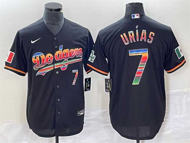 Men%27s Los Angeles Dodgers #7 Julio Urias Black Mexico Cool Base Stitched Jerseys->los angeles dodgers->MLB Jersey